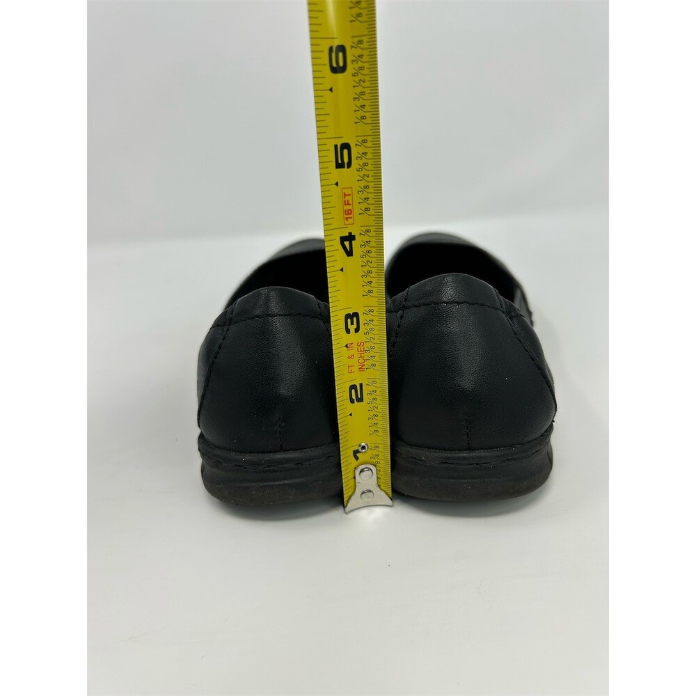 Born Black Leather Slip-On Round Toe Casual Ballet Flats Womens Size 7.5 - Picture 8 of 13